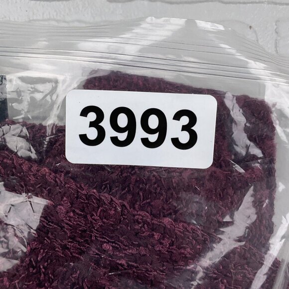 Crazy Horse Cardigan Womens Small Purple Floral Texture Quilt Nylon Sweater VTG - Picture 12 of 12